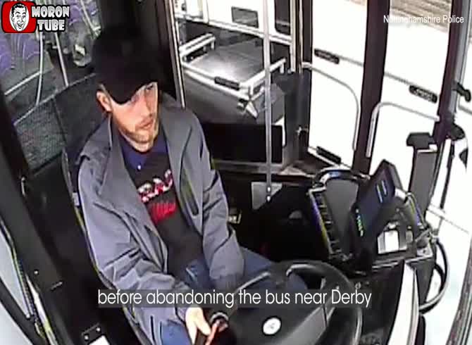 Video :When he spots a bus without a driver, he chooses to ride it! Twelve months behind bars
